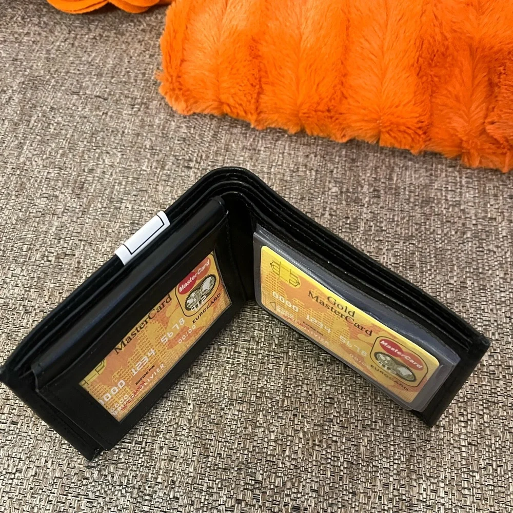 ❗️🆕Men’s Bi-Fold Black Leather Multi Window Wallet❗️